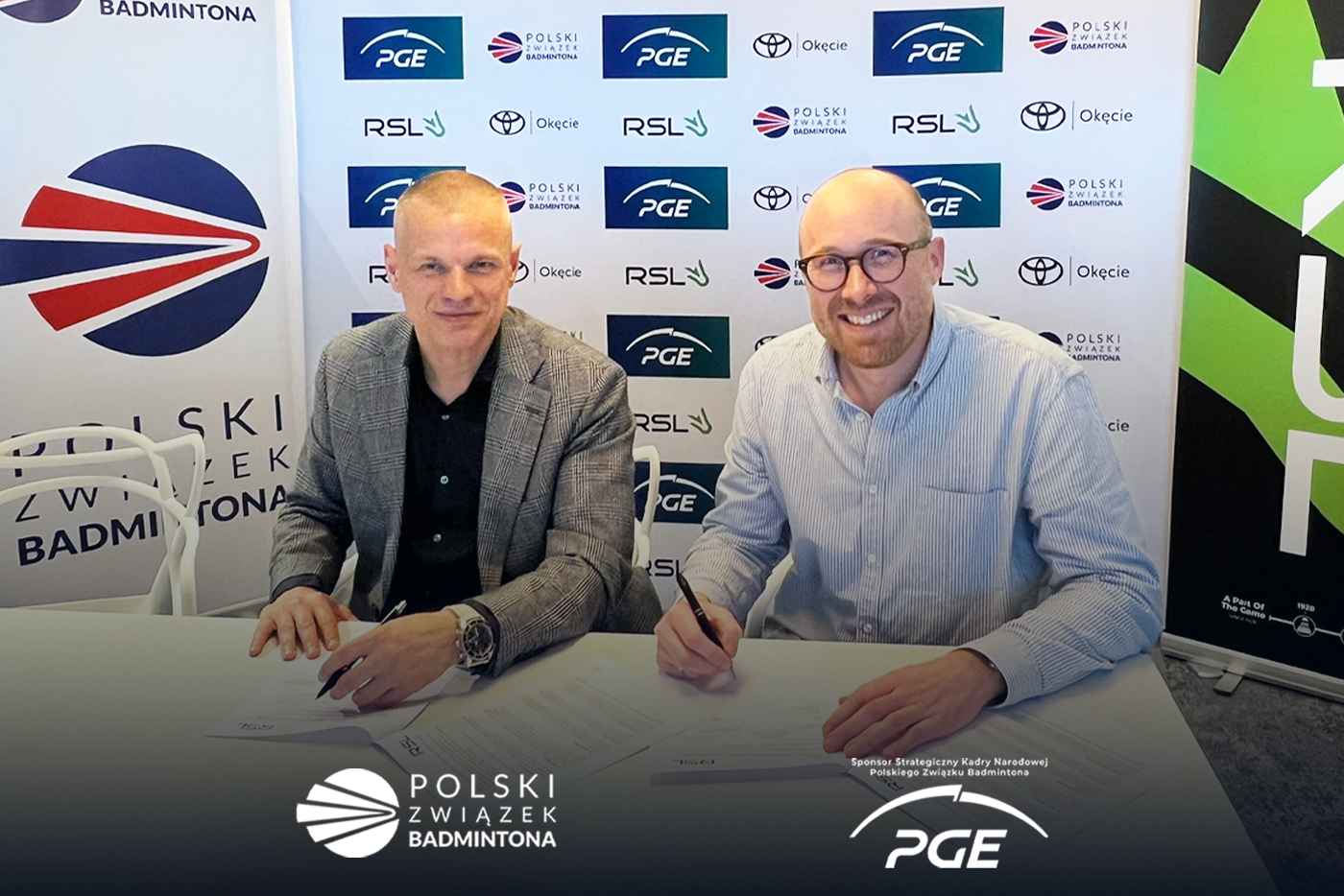 Podpisanie oficjalnej umowy z RSL Europe – Sponsorem Sportowym PZBad