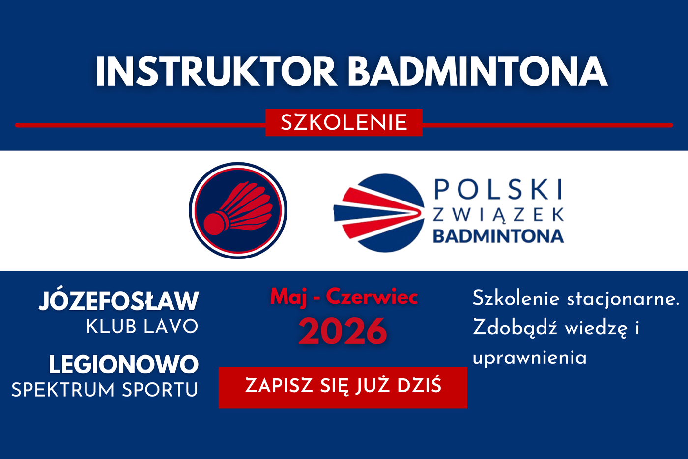 Szkolenie na Instruktora Badmintona